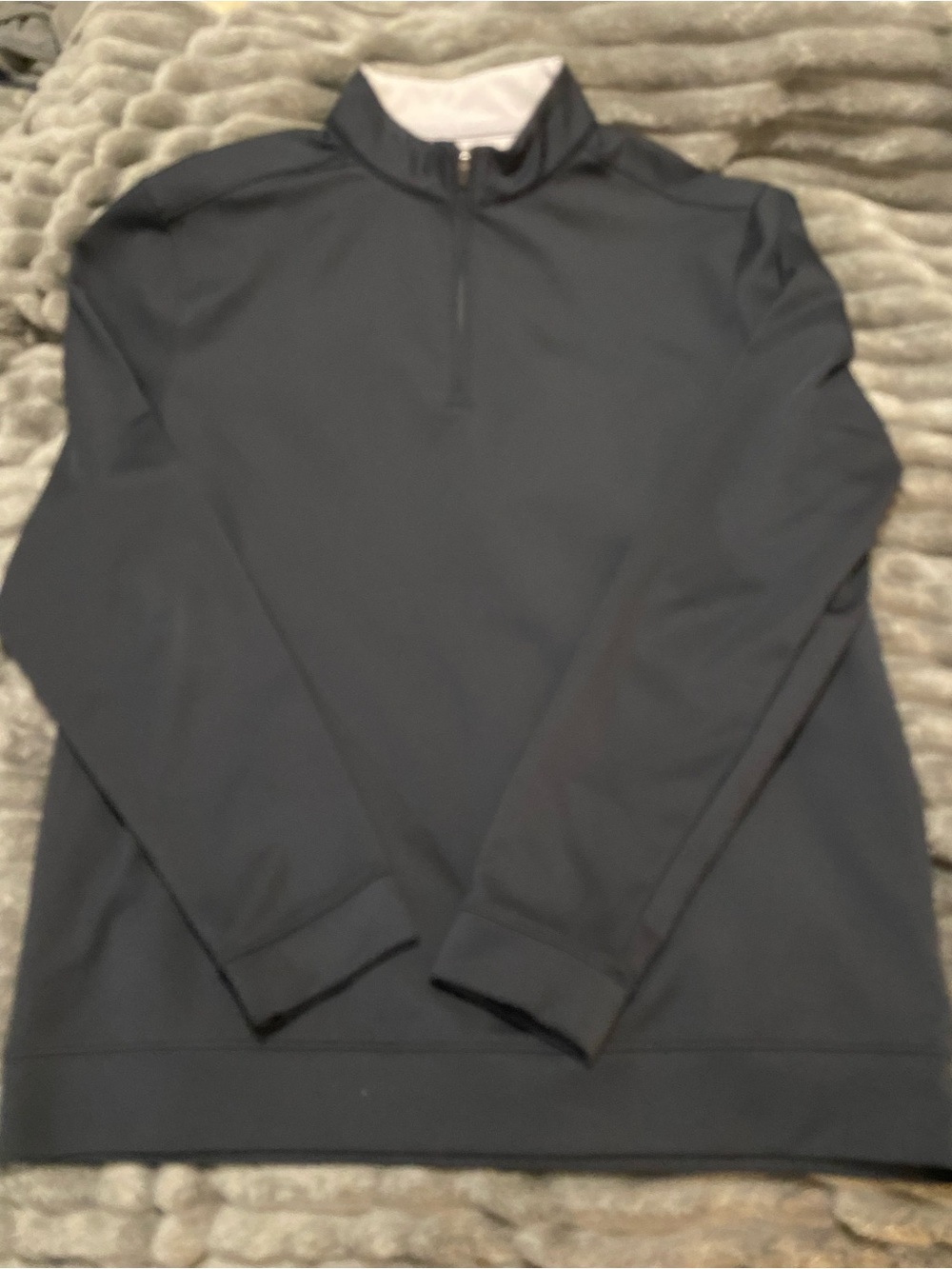 johnnie-O Men's Dark Gray Quarter-Zip Pullover